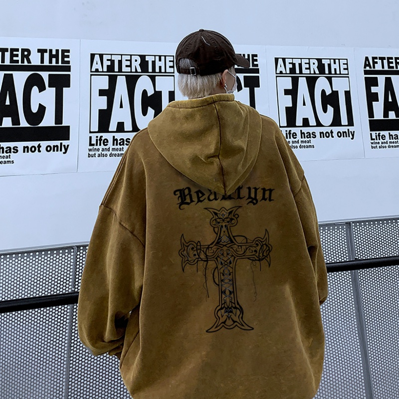 Ifnicefuture Mới Bán Chạy Áo hoodie Tay Dài Dáng Rộng In Họa Tiết retro Đơn Giản Thời Trang Thường Ngày Dành Cho Nam