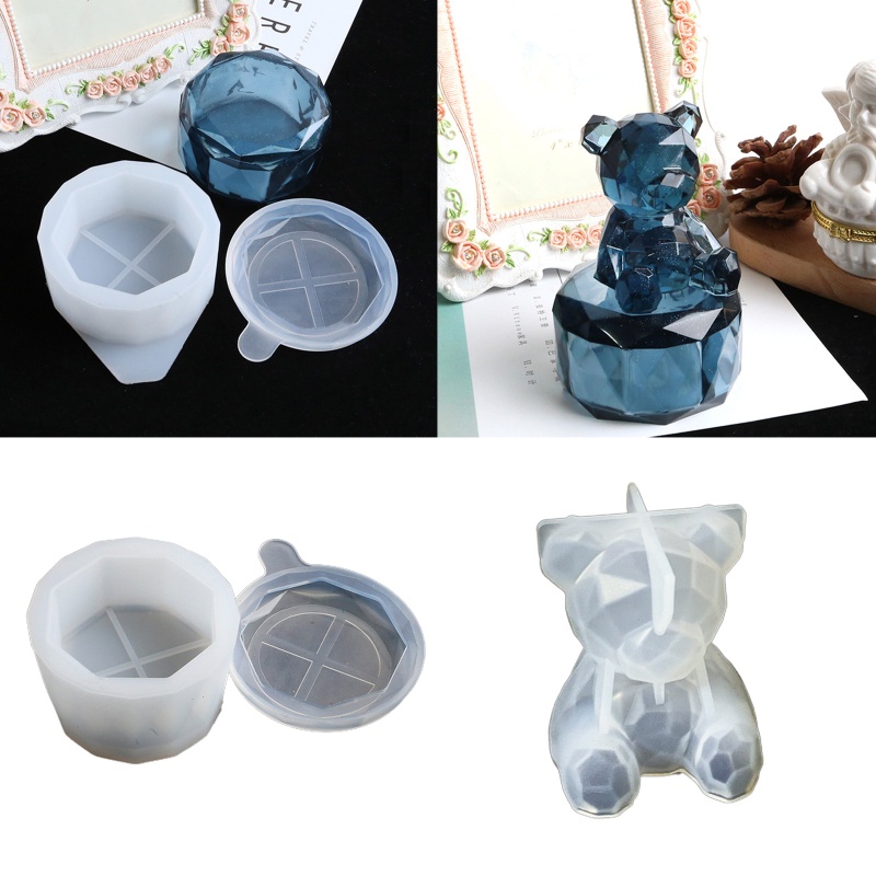 Khuôn Silicone Hình Gấu Nhỏ Làm Đồ Trang Sức DIY