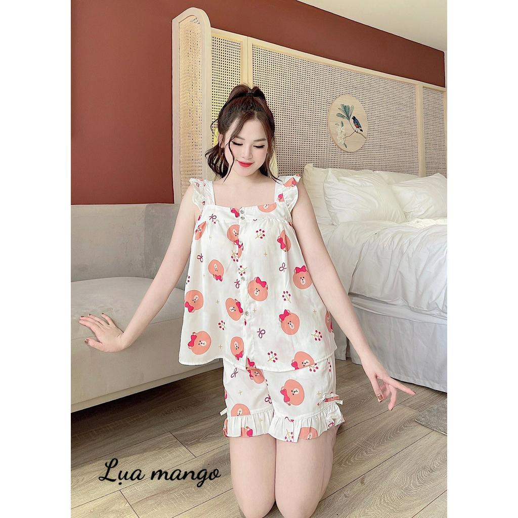 ẢNH THẬT pijama đùi thiết kế siêu xinh, đồ bộ nữ hot trend size 40kg đến 60kg , đồ bộ pijama nữ giá rẻ , free ship