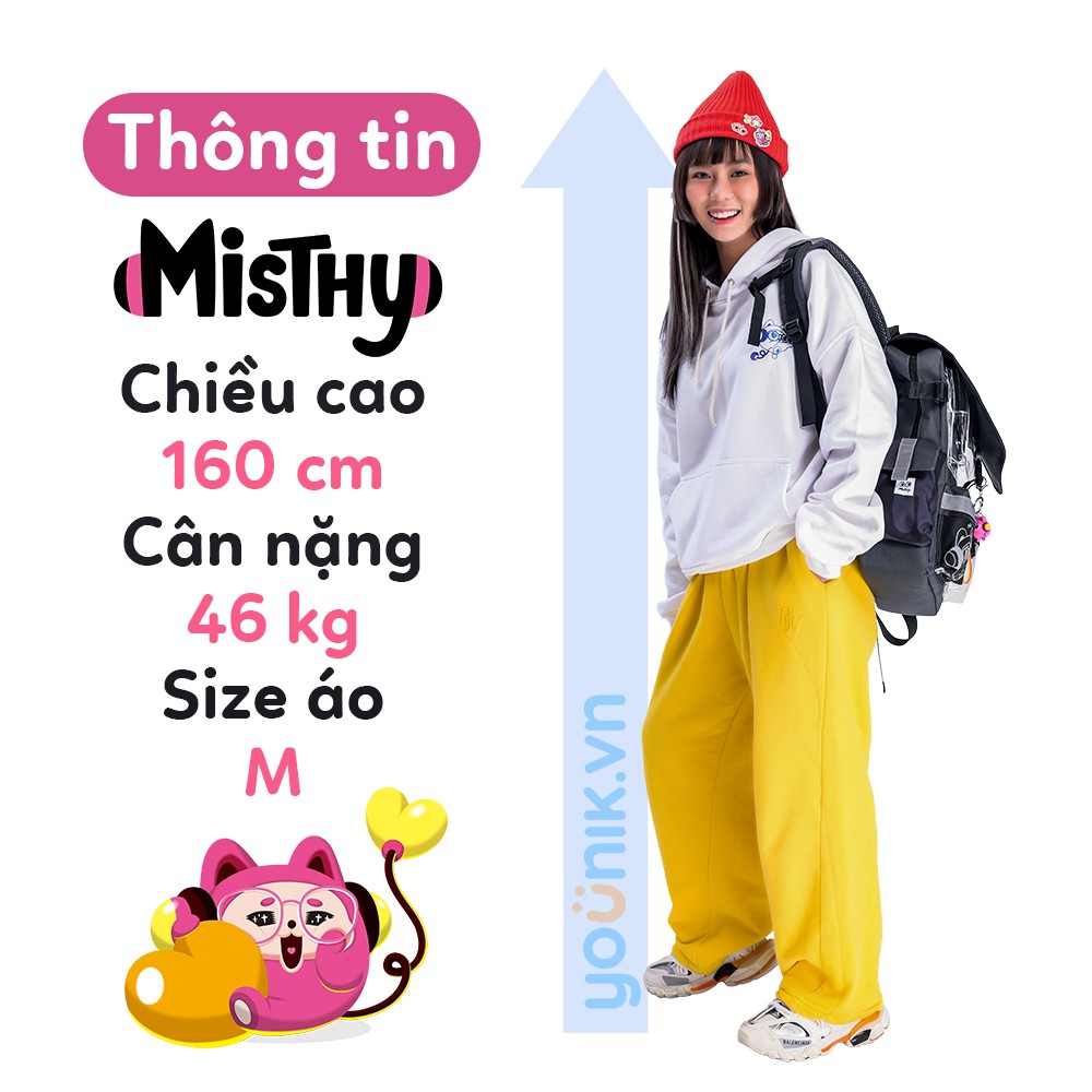 [TALK!] Áo Hoodie Phản Quang Mihi Cute Glasses unisex năng động dành cho fan Misthy