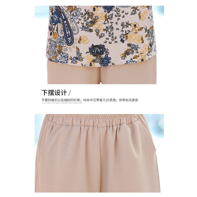 Bộ Đồ Thời Trang Mùa Hè Hai Mảnh Kiểu Phương Tây Dành Cho Phụ Nữ Trung Niên 2022 50