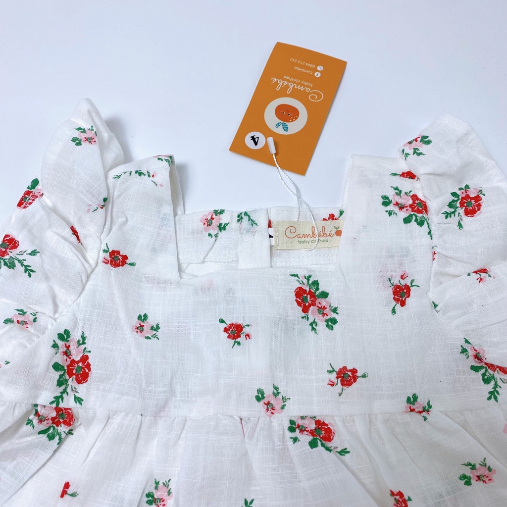 Set quần áo hoa nhí Cambebe cho bé hàng đẹp mã C01