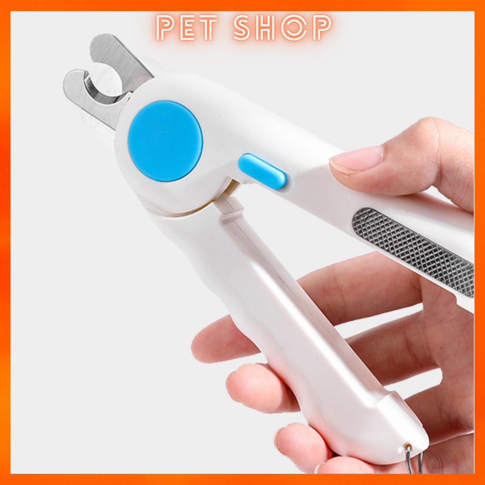 Kìm cắt móng Dũa Móng đa năng cho chó mèo tích hợp đèn led, dũa và máng che siêu tiện dụng Đèn chiếu tuỷ, cắt nhanh an t