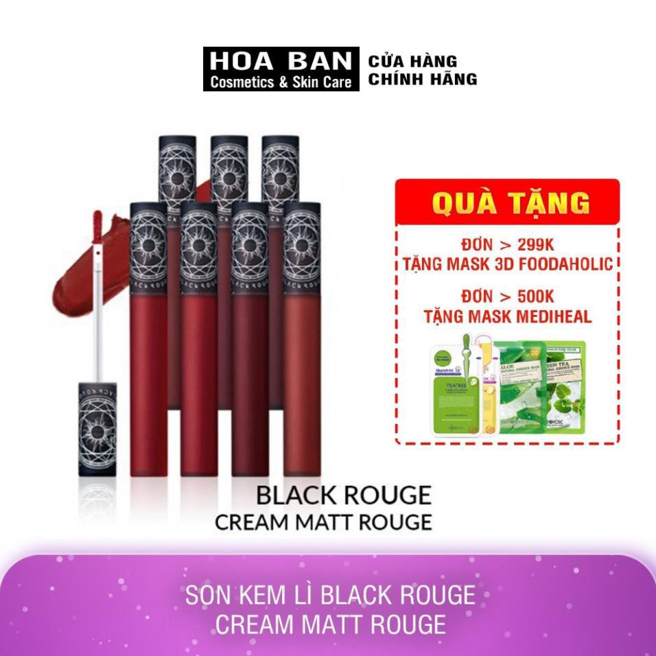 {FREESHIP TOÀN QUỐC} Son Black Rouge Cream Matt Rouge Color Chart Son Kem Lì