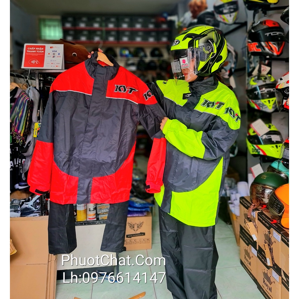 Áo mưa bộ KYT cao cấp chính hãng
