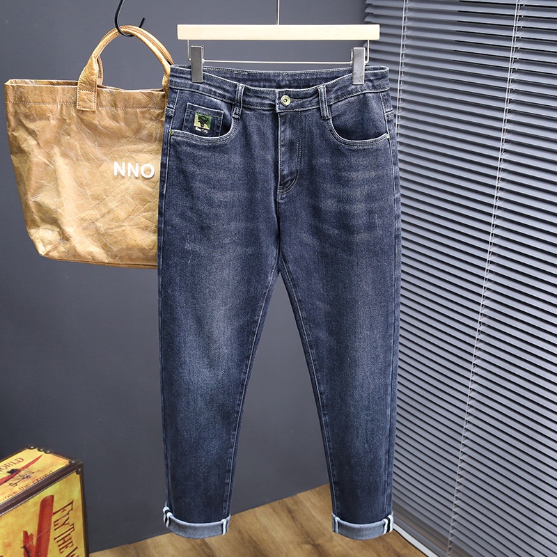 Quần Jean Nam ống xắn CHINZ Chất Bò dáng Slimfit Hàn Quốc J1006