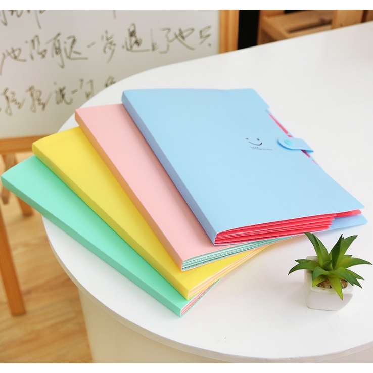 Bìa đựng tài liệu A4 dạng 8 ngăn cứng cáp dày dặn, bìa hồ sơ A4 tiện lợi
