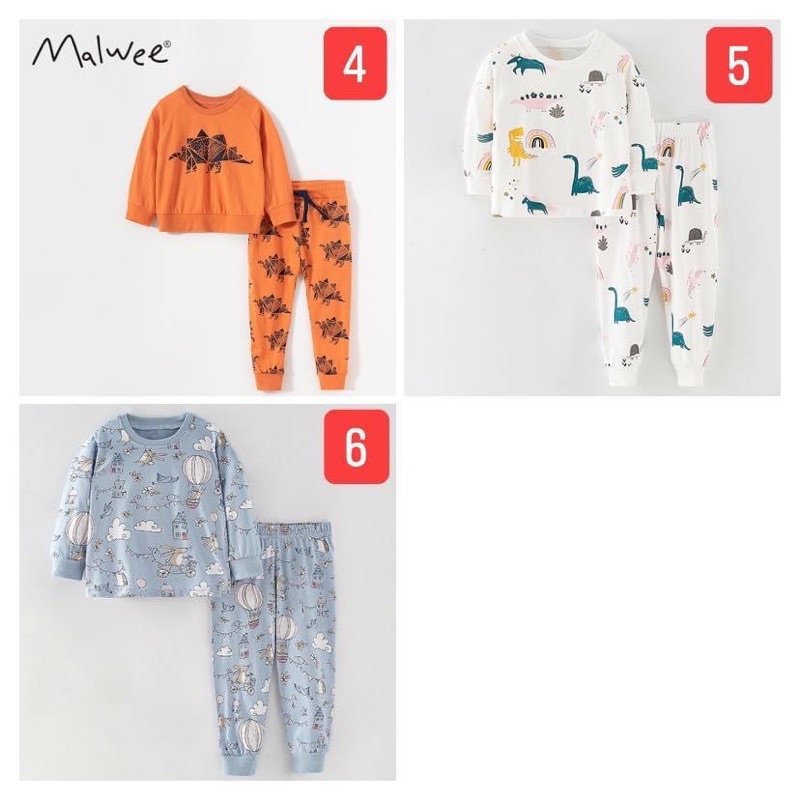 Bộ dài tay Malwee bé trai mẫu mới