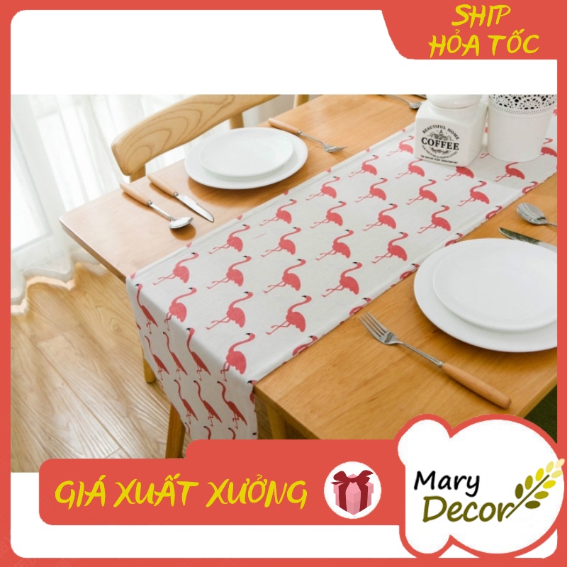 KHĂN RUNNER MARY DECOR - HỒNG HẠC KR-E03