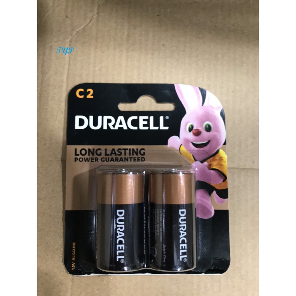 [TOPPIN] Pin trung C Duracell 1,5v MN1400-LR14 Alkaline Last Longer - Vỉ 2 viên