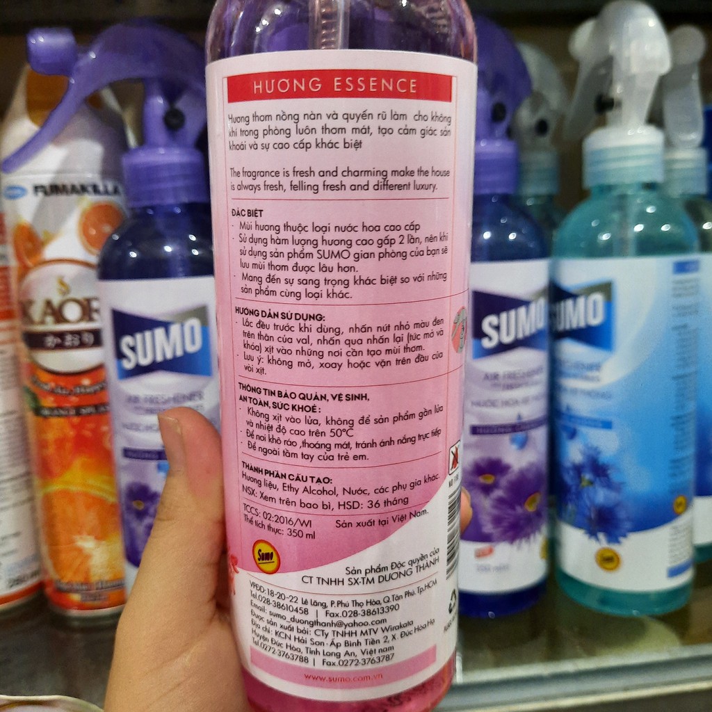 Xịt phòng Sumo hương Essence 350ml