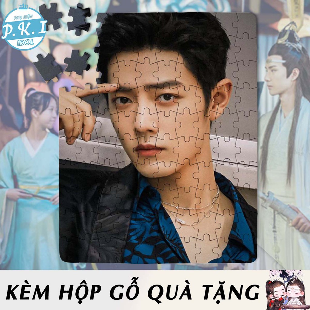 Tranh Ghép Gỗ Xếp Hình Bác Quân - Puzzle In Hình Tiêu Chiến Vương Nhất Bác - QUÀ TẶNG CPOP