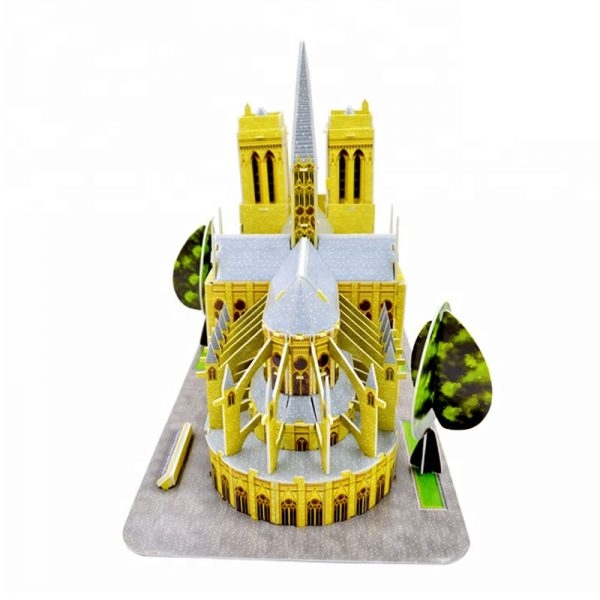 Mô Hình Giấy 3D Magic Puzzle: Nhà Thờ Đức Bà Paris G168-4 - Happy Time