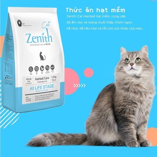 Thức ăn cho mèo dạng hạt mềm Zenith Cat hairball 1.2kg