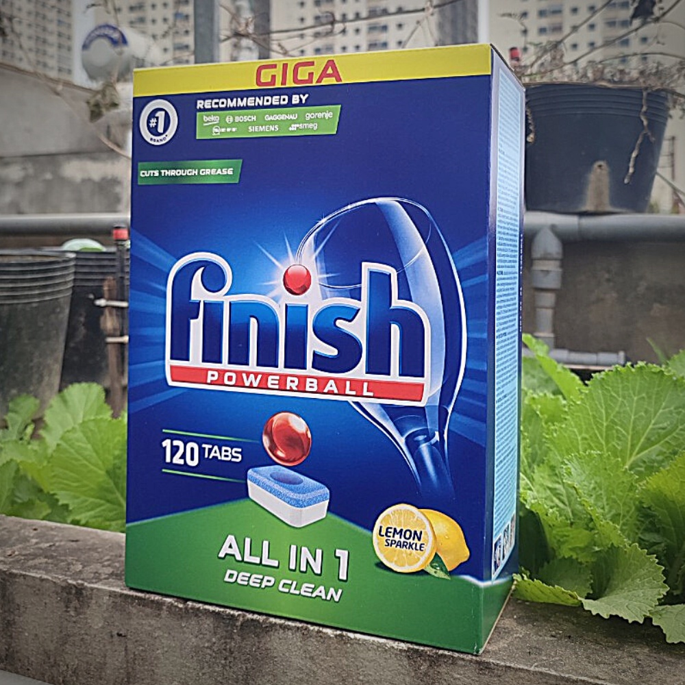Viên rửa chén bát Finish ALL IN 1 110V - Finish Powerball All In One Dishwasher Tablets 110