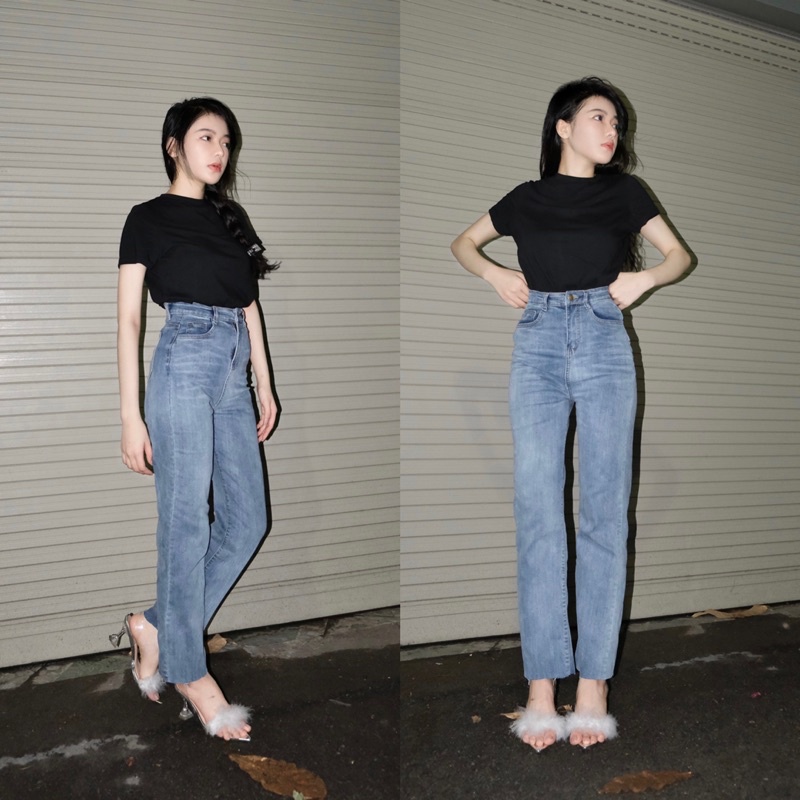 [AITHEE] BOYFRIEND JEANS -DÀI 105CM-FORM THIẾT KẾ