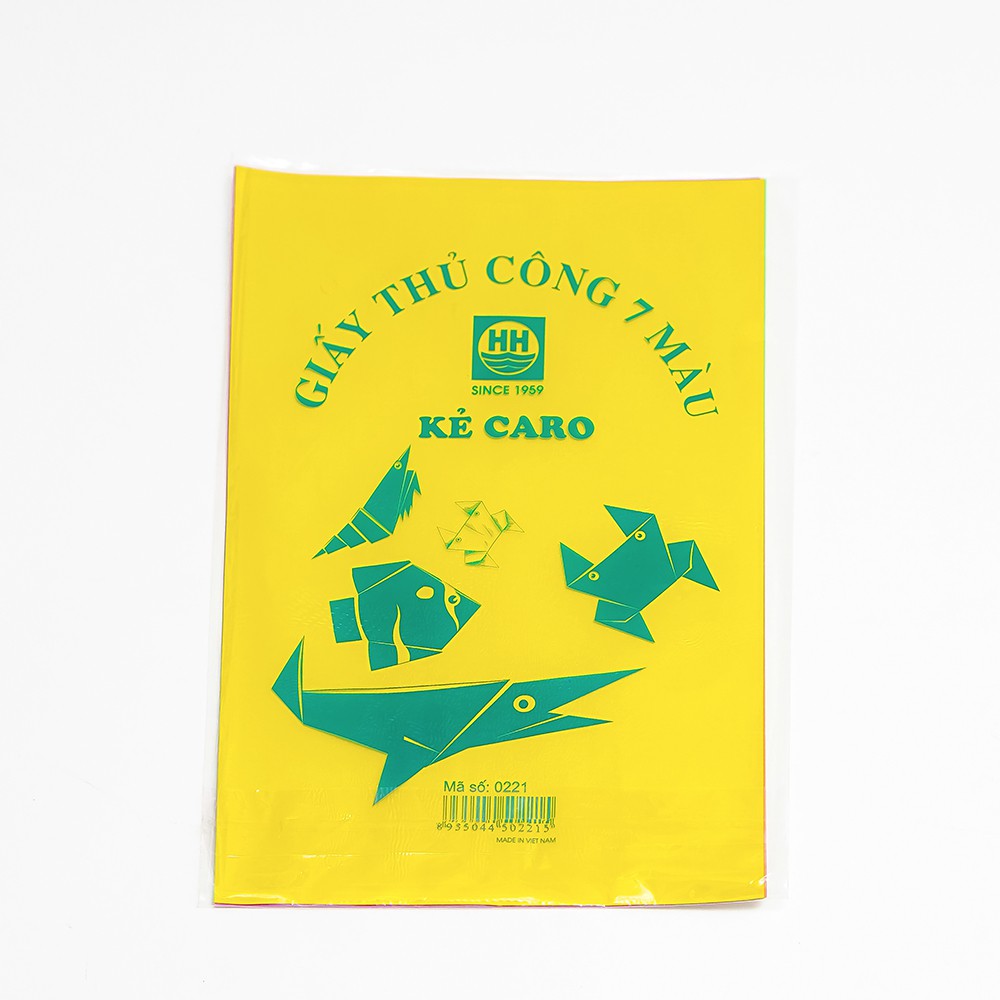 Giấy thủ công 7 màu Hồng Hà (3485)