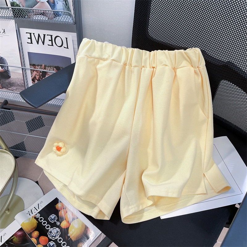 Set Đồ Thể Thao 100% Cotton Gồm Áo Thun POLO Tay Ngắn Cổ Bẻ In Hình Hoa Tulip + Quần Short Cho Nữ