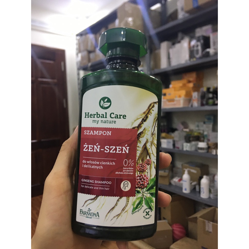 Dầu Gội Thảo Dược Farmona Herbal CAare Nhâm Sâm Phục Hồi Tóc Mỏng Yếu