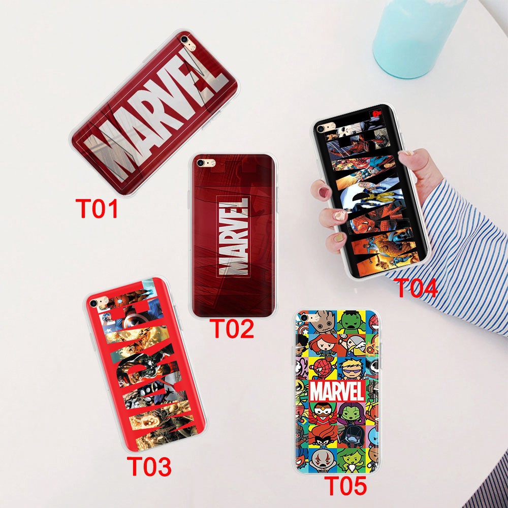 Ốp Điện Thoại Mềm Trong Suốt Họa Tiết Marvel 176gt Cho Iphone 8 7 6s 6 Plus 5 5s Se 5c 4 4s