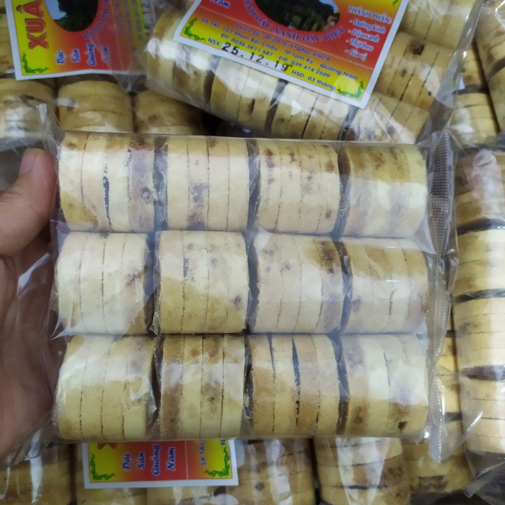 300gam bánh đậu xanh nhân thịt đặc sản Hội An gói lớn - siêu ngon