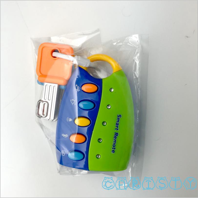 ★HZLNew Car Key Toy kids Musical Keys Baby´s Sound and Light Pretend Toy Keychain