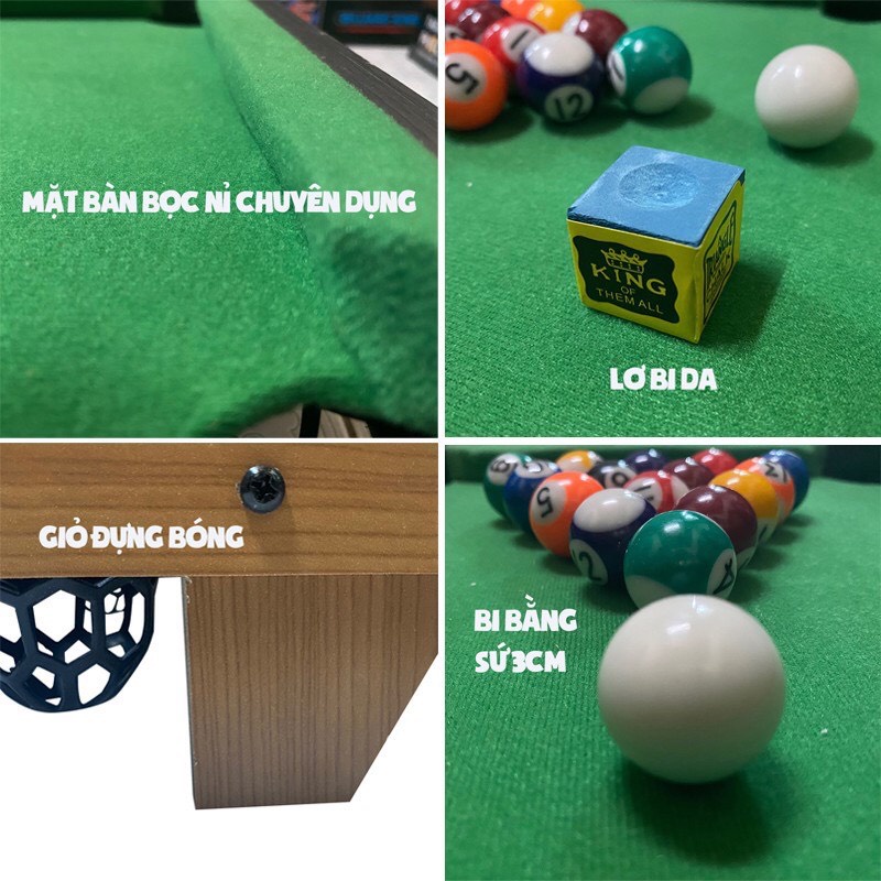 Bộ bàn chơi bida mini kích thước 35.8x24x7cm vui nhộn dành cho cả người lớn và trẻ em