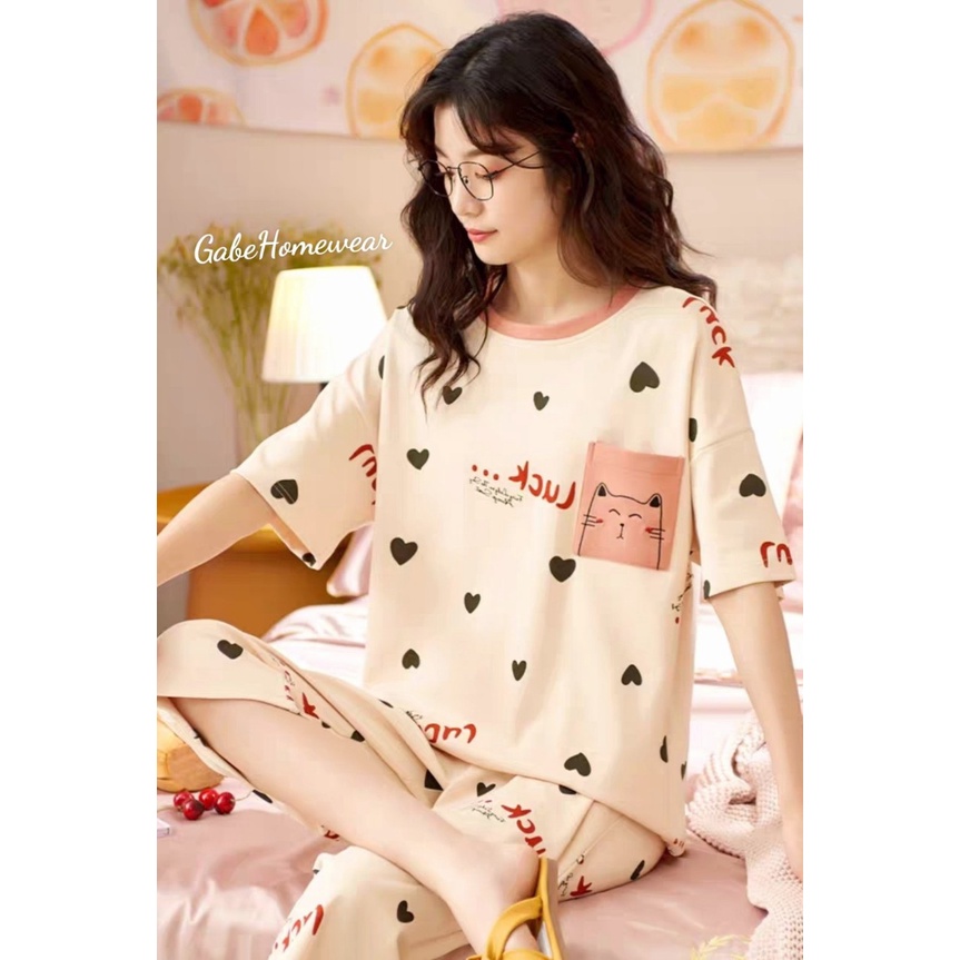 SÉT BỘ THUN MẶC NHÀ NGƯỜI LỚN CON MÈO