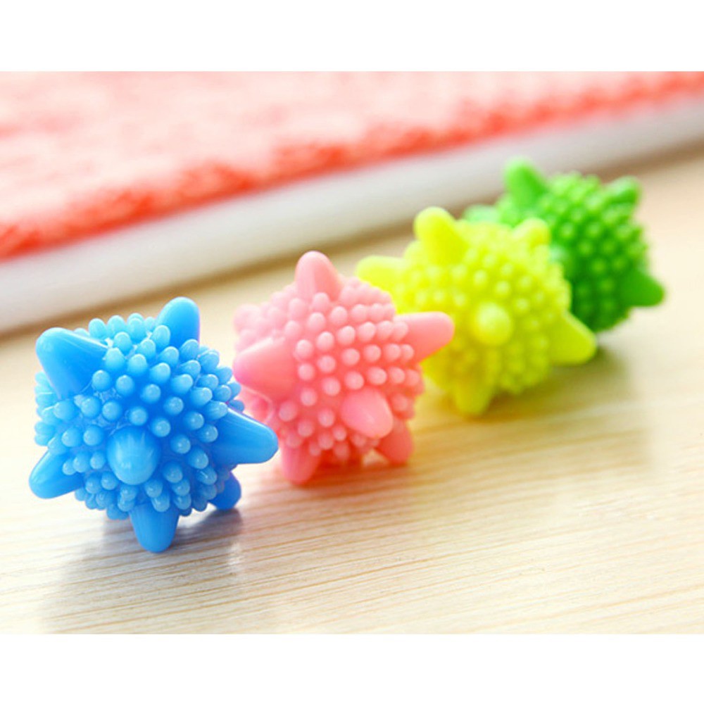 Set 4 quả bóng giặt /10 viên sủi vệ sinh máy giặt tiện dụng