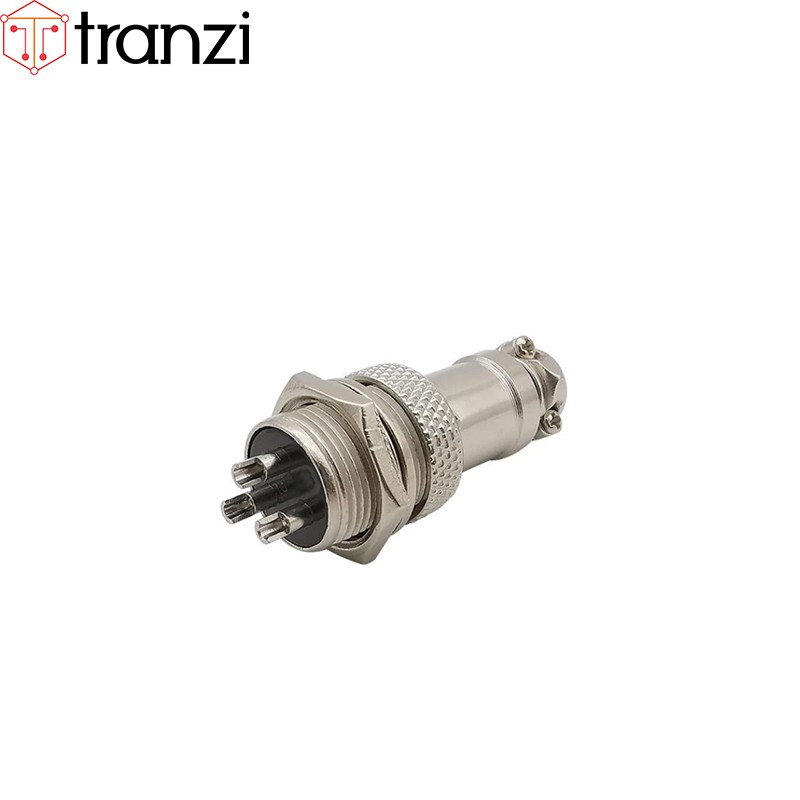 Giắc GX12 3P đực 12mm - túi 5 cái