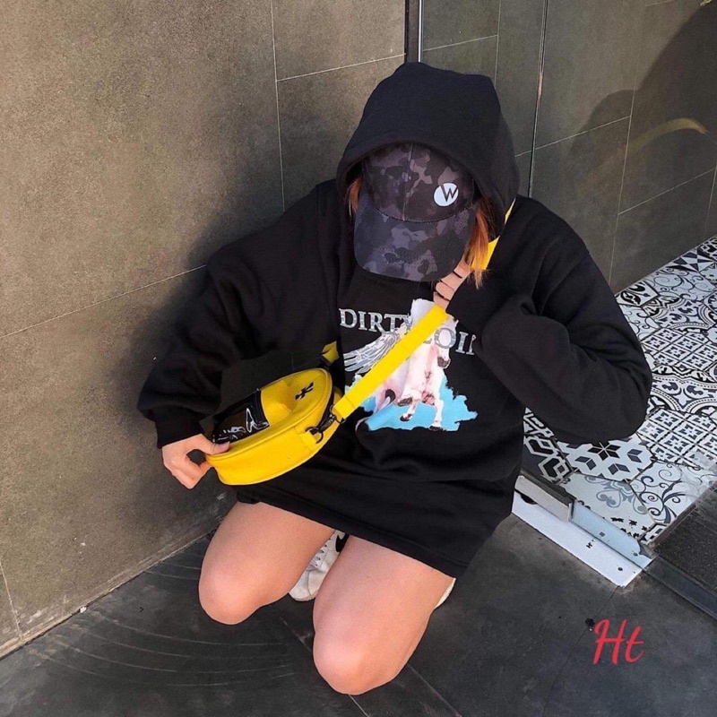 Áo nỉ mũ ngựa bay 2 mặt H2