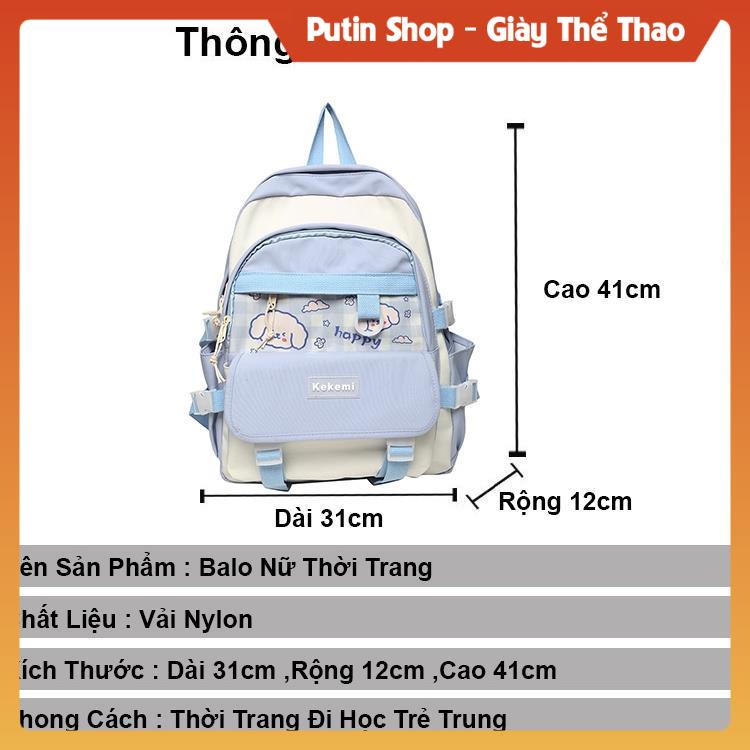 Balo nam nữ đi học đẹp giá rẻ thời trang dễ thương, Cặp sách nữ đi chơi hàn quốc các màu trắng đựng đồ xịn sò