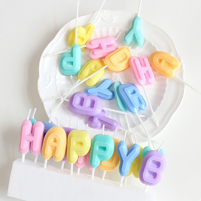 Bộ Nến Happy Birthday Chúc Mừng Sinh Nhật Đáng - Yori Party