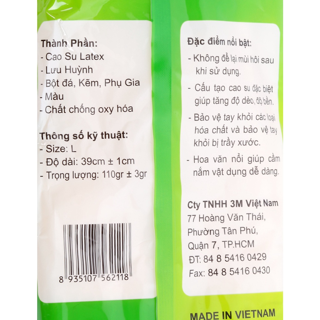 Găng tay đa dụng Scotch Brite 3M dài 39cm, HÀNG CHÍNH HÃNG, giao nhanh