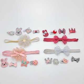 Set băng đô kẹp tóc bé gái 5 món (nhiều mẫu)