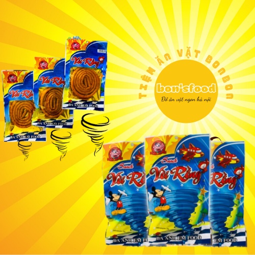 5 gói snack vòi rồng cay cay đồ ăn vặt ngon