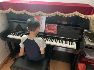 Khăn phủ đàn Piano (Nhung đỏ)