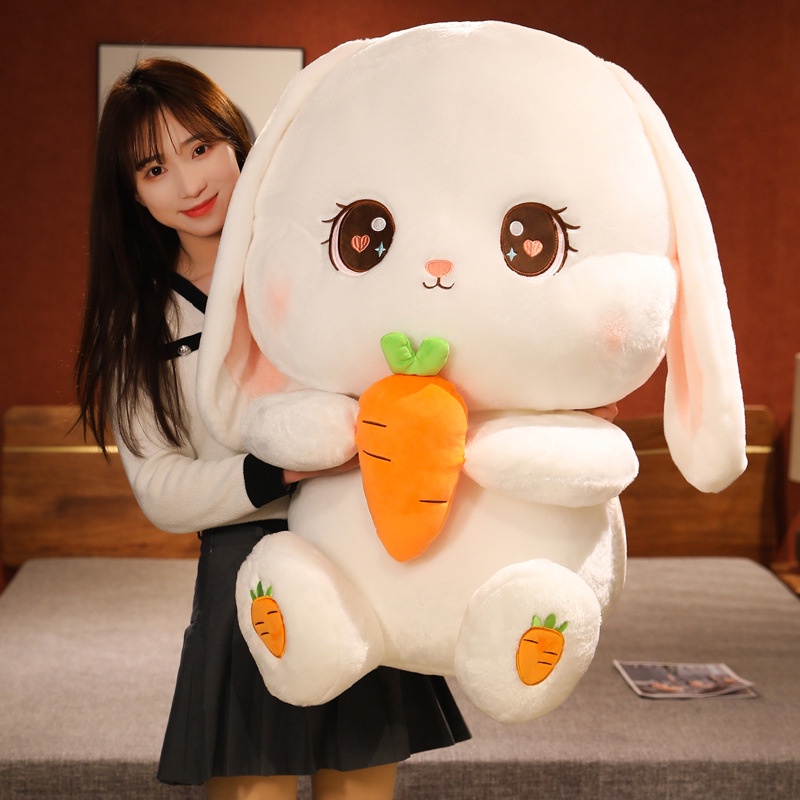 Thỏ Nhồi Bông ôm cà rốt Cỡ Lớn thỏ radish Dễ Thương Dùng Làm Quà Tặng gaubaongbooboo