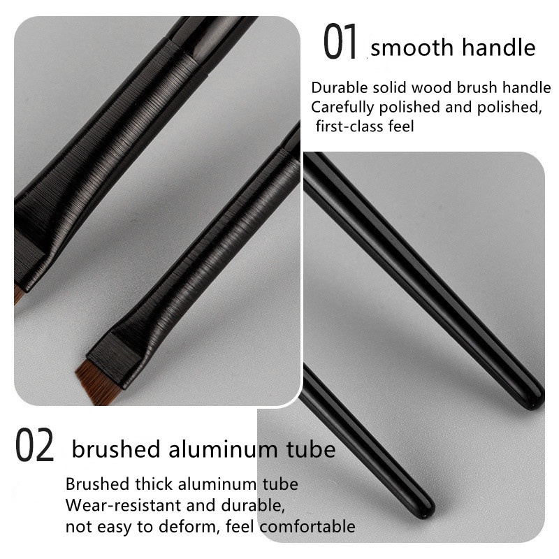 Cọ tém xéo vẽ chân mày Minijumie, cọ kẻ eyeliner viền mắt chuyên dành cho makeup