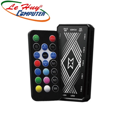 Fan Case Xigmatek GALAXY III DX200 ARGB (EN46089) 2 Fan 20cm + Hub Remote