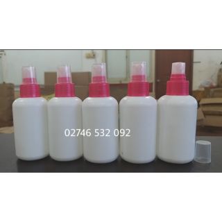 Chai Nhựa 120mL HPDE Thân Trắng Đục Xịt Phun Sương Xanh hoặc Đỏ