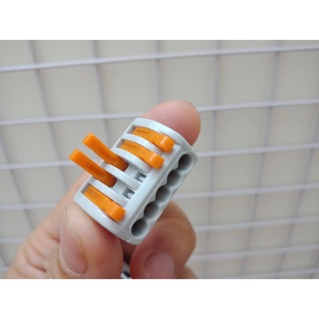 combo 5 Cút nối dây điện KV-413, KV-415 Nối chung 3 dây, 5 dây -cút nối  Wago