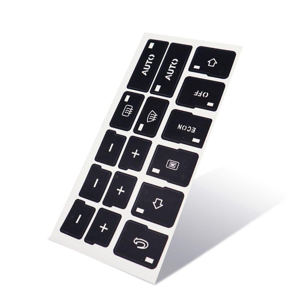 Miếng Dán Nút Điều Khiển Xe Hơi Màu Đen AC