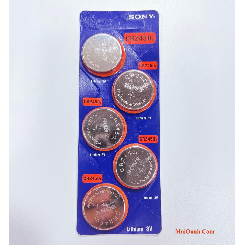 Pin CR2450 B Sony 3V Lithium Chính Hãng - Made In Indonesia