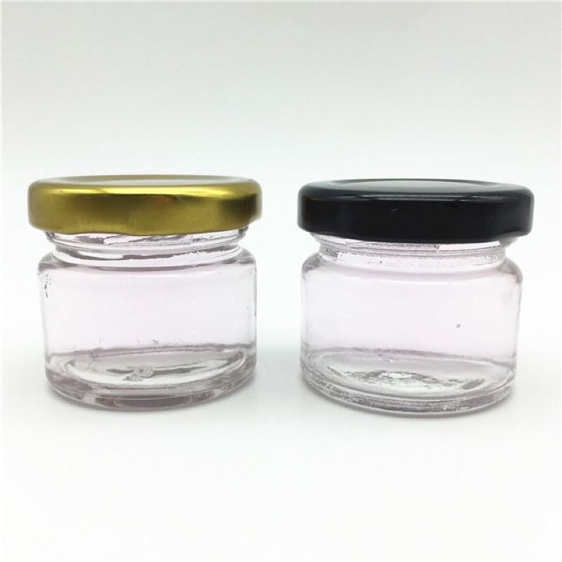 Hũ Thuỷ Tinh Tròn Nắp Thiếc 30ml