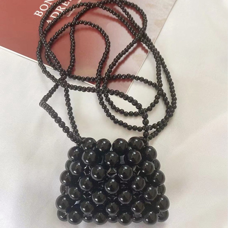 Túi Đeo Chéo Mini Đính Hạt Ngọc Trai Xinh Xắn Cho Bé