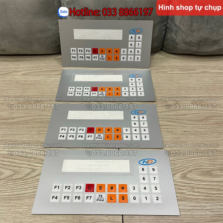 Decal mặt bàn phím xăng dầu ND Nam Dương