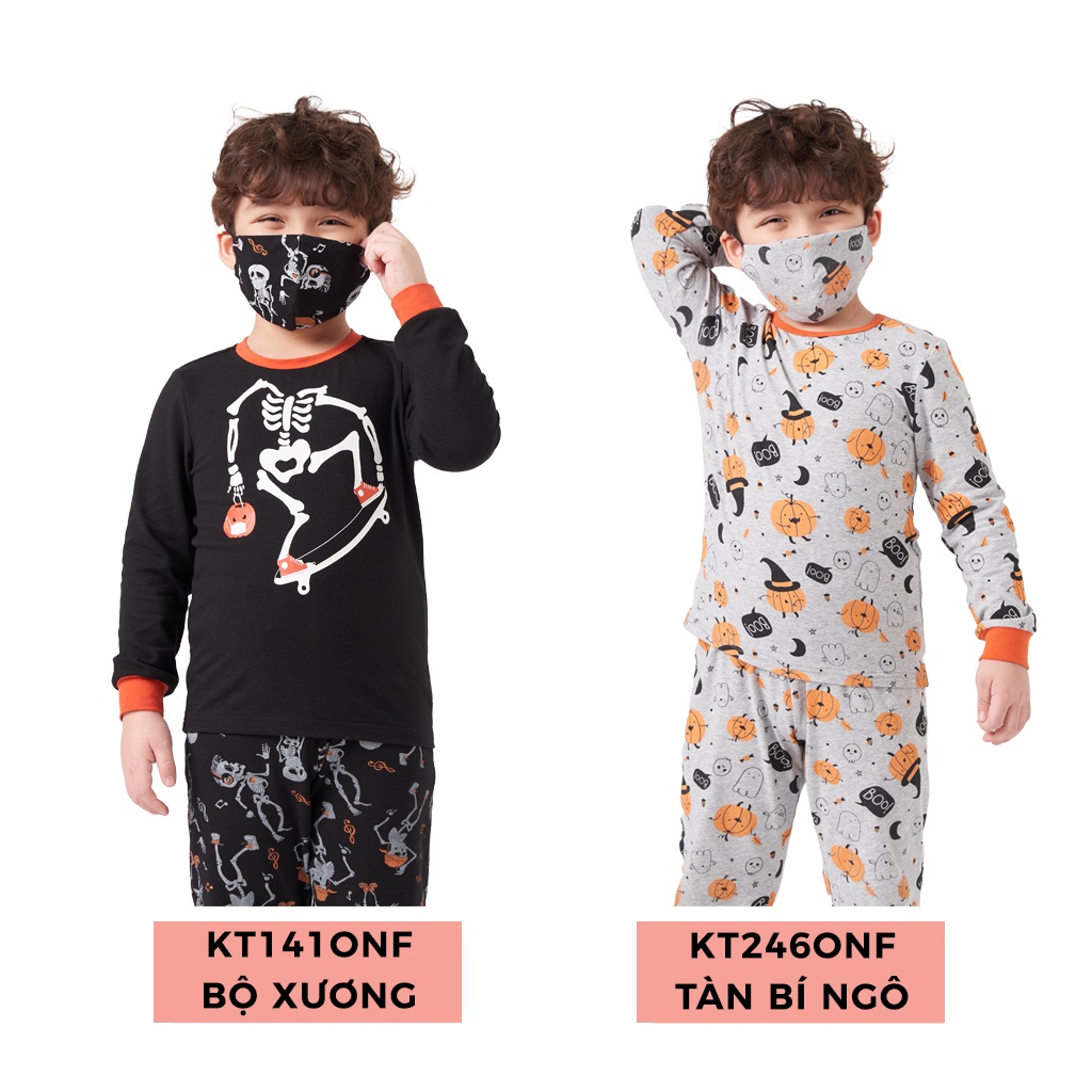 Bộ Quần Áo Giữ Nhiệt Kèm Khẩu Trang Cho Bé Trai Và Bé Gái (2 - 14 Tuổi) K's Closet KT246ONF / KT141ONF