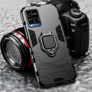 Ốp điện thoại kiểu giáp chống sốc kèm giá đỡ nhẫn cho Vivo V23 Y21 Y21S Y33S Y 21 33 S VivoY21 VivoY21s VivoY33s