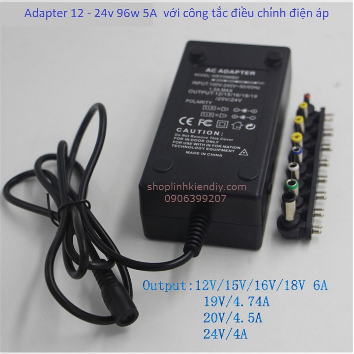 Nguồn Đa Năng 12 - 24 V 96W